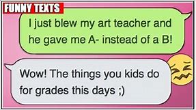 Anything For Better Grades! 😂 ​| FUNNY TEXTS!