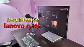 Lenovo Q Series 24 Inch 60 5Cm 1920x1080 Pixels FHD IPS Monitor Height Adjustment, 2X3W Speakers, 7