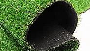 Artificial Grass Astroturf Rug 4 FT 11 in * 8 FT, Realistic Fake Grass Mat with Drainage, Indoor Outdoor Lawn Turf for Pets Dogs, Garden, Patio, Balcony, Backyard, Custom Size