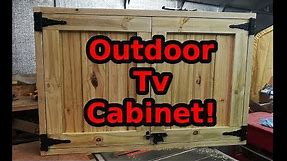 Custom Outdoor TV Cabinet!