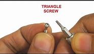 Triangle Screw - How to Open with Regular Screwdriver