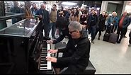 Epic Piano Battle Brings Crowd To A Standstill
