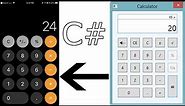 How to make iPhone Calculator using C# Form!
