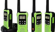 Retevis RT49P Waterproof Walkie Talkie, IP67 Portable FRS Two-Way Radios, Handheld Walkie Talkies Rechargeable Floatable, NOAA, Flashlight SOS, for Golf, Fishing, Hunting 4 Pack