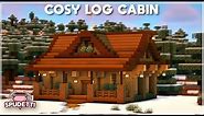 Minecraft: How to Build a Cosy Log Cabin [Easy Tutorial] 2020