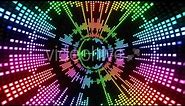 Motion Graphic VJ Dance Colorful Disco Ball Light Equalizer Animation background Footage backdrop