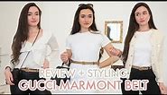 Gucci Belt Review & Styling + Lookbook / GG Marmont belt