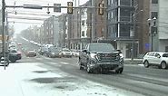 Snow falls in Allentown