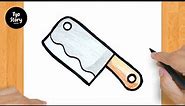 #136 How to Draw a Butcher Knife - Easy Drawing Tutorial