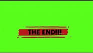 THE END green screen animation