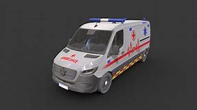 ambulance car - Download Free 3D model by Sidra (@Sidramax)