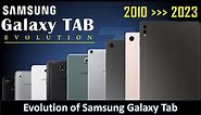 Evolution of Samsung Galaxy Tab || 2010 - 2023