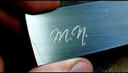 How to easily Etch the Logo in Steel using salt and batteries. A short Tutorial