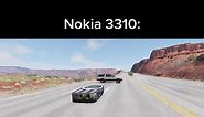 Weak attempt by car trying to break Nokia 3310 #nokia #nokia3310 #indestructible #meme #viral #beamng #beamngdrive #fyp #foryou #foryoupage