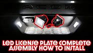 3RD GEN 2016-2021 TOYOTA TACOMA FULL LED LICENSE PLATE LIGHT REPLACEMENT | HOW TO REMOVE & INSTALL!!