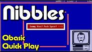 Nibbles QBasic MS-DOS Quick Play | Nostalgia Nerd