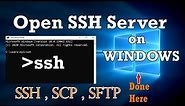 OpenSSH Server on Windows | SSH Anywhere | SCP | SFTP