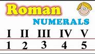 Roman Number | Roman Numerals 1 to 20 | Roman Numerals I II III IV V /Learn Roman Numbers I to XX