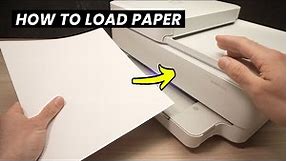 How to Load Paper in HP Envy 6400 Series Printer (6452e , 6455e, 6400e..)