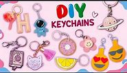 10 DIY KEYCHAINS - How To Make Cute Keychains