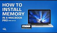 How to Install Memory in a 13-inch MacBook Pro (Mid 2012) MacBookPro9,2