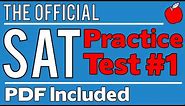 New SAT - Official Test #1 - Math Sect. 3 - Q1-10