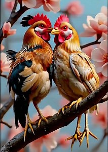 Romantic Spring Birds Under the Blossoms — Nature’s Cutest Couple! 🌸🐦💞