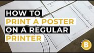 How to Print A Poster Size Picture on A Regular Printer (Block Poster)
