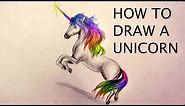 How to Draw A Realistic Unicorn (Easy) - Realtime