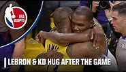 LeBron James and Kevin Durant embrace after the final buzzer | NBA on ESPN