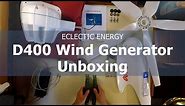 Eclectic Energy D400 Wind Generator Unboxing (Part 1)