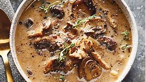 Slow-Cooker Mushroom Soup with Sherry