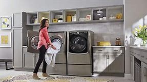 LG SIGNATURE 5.8 Cu. Ft. SMART Front Load Washer in Black Stainless Steel with TurboWash and Steam WM9500HKA