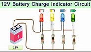 12V Battery Level Indicator Circuit