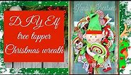 DIY Elf tree topper Christmas wreath