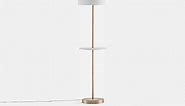 SOLNN floor lamp with marble tray 151 cm height | Structube