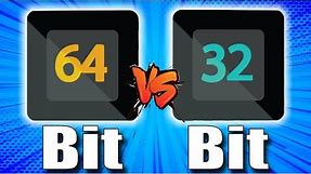 Difference Between 32-Bit and 64-Bit Operating System | Processor | Software