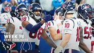 Houston Texans vs. Indianapolis Colts | 2022 Week 18 Game Highlights