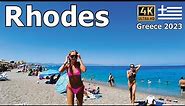 Rhodes, Greece in 4K - Elli Beach - Greek Islands 2023