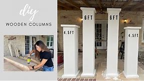 DIY Wooden Columns For A Wedding