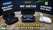 Sony WF-XB700 TWS Earbuds vs Apple AirPods 2 vs Samsung Galaxy Buds Plus - Best Earbuds Under 10000
