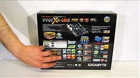 Gigabyte GA-990FXA-UD5 AM3+ Motherboard Unboxing and Overview
