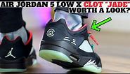 Worth A Look? Air Jordan 5 Low x CLOT Jade Anthracite Review + On Feet