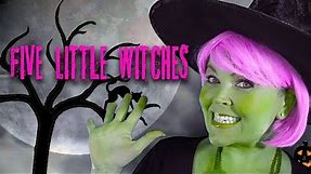 Five Little Witches | Kids Halloween Action Song
