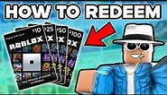 How to Redeem Robux Gift Card (2024)