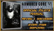 Official Pilot's Manual Review (Every Page Displayed) - Armored Core VI Guide Book