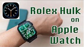 Turn Apple Watch into a Rolex Hulk?! | Not quite but Clockology App is fun!