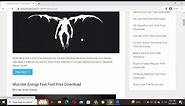How to Download and install Death Note Font Free Download in Adobe Photoshop