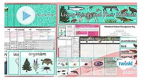Science: Living Things and Their Habitats Year 4 Unit Pack