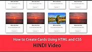 How to Create Cards Design Using HTML and CSS